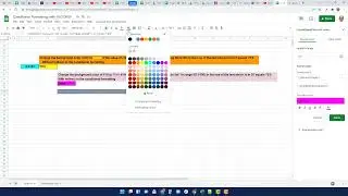 How to use conditional formatting with vlookup and with Indirect in a Google Sheet