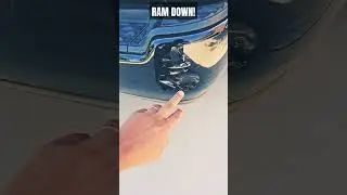 RAM DOWN!!!! KISSED MY NEIGHBOR'S TRUCK 😪☹️😟 #RAM #HEMI #HEAVYDUTY #2500