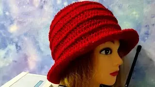 Шляпка крючком. Подробное видео для начинающих.