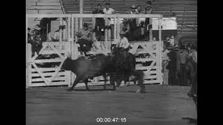 Rodeo in Los Angeles, 1940s - Archive Film 1066679