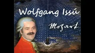 Giggles (ISSOU) Shooting stars on the musical scale of Mozart.