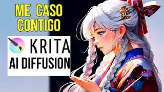 La IA de Krita es GRATIS y MEJOR que Photoshop AI✅TUTORIAL completo principiante KRITA Ai Diffusion