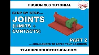 FUSION 360 How to create Joint CONTACTS and LIMITS........free model in the description!