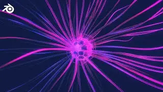 Neuron Motion Graphics in Blender | Geometry Nodes (Free project file)