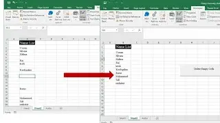 How to delete empty cells in  excel sheet.
