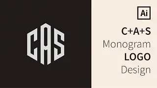 Monogram Logo Design | Modern Logo | Adobe Illustrator Tutorial