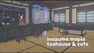 🍁🍵 inazuma maple teahouse & cafe 🍵🍁 | genshin impact serenitea pot house design | emerald peak