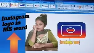 Instagram logo in MS word
