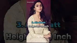 Top 10 Short Heights Bollywood Actress #shorts #actress