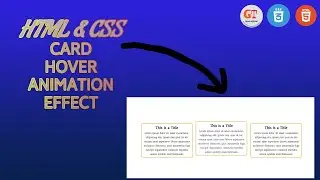 Simple HTML And CSS Card Hover Animation.CSS Hover Animation Effect. Great official.