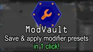 How to Save & Apply Modifier Presets in Blender in 1-Click with ModVault!