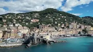 Exploring Camogli, Italy: Stunning Aerial Views of Liguria | Drone Footage