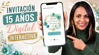Interactive Digital 15th Birthday Invitation on Canva