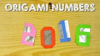 Origami - How to fold numbers from 0 to 9