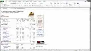OSU Enterprise Budget Software - Changing a Production Item