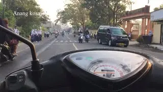 Suasana pagi di jalanan banten ~waaaaaw ada raja jalanan gaysss