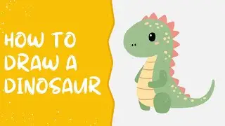 Children's Drawing Lesson - How to Draw a Dinosaur