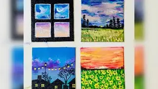 Mini Simple Acrylic Painting  | Tuly