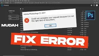 Cara mengatasi gambar yang tidak bisa di buka di Photoshop