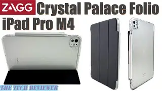 ZAGG Crystal Palace Folio iPad Pro M4: 6.5 ft Drop Protection * Pencil Storage * Convenient Stand!