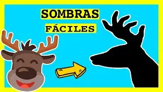 SOMBRAS CHINAS FÁCILES para niños | 🦌RENO / CIERVO | Figuras de animales