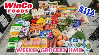 WINCO GROCERY SHOPPING HAUL//meal plan & prices!