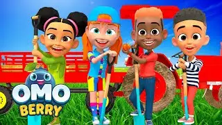 🌽 Farmyard Fiasco | OmoBerry | Farm Songs For Kids + Kids Learning Videos + Rhyming Song