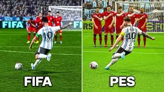 LIONEL MESSI Free Kicks | FIFA vs PES (2006-2023)