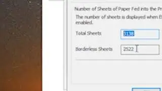 EPSON COUNT PRINTED SHEETS