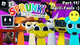 3D Sprunki RP And Animations [PART 11, April Fools] : roblox mascot gameplay walkthrough