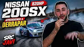 Can a YouTuber tame 820 HP?? 🏁🏁 We teach SRC Javi how to drift!! 🫣