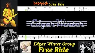 Free Ride - Edgar Winter Group - Lead Guitar TABS Lesson