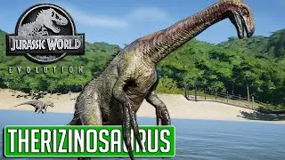 THERIZINOSAURUS | All Skins, Animations, Battle, Feeding & Breakout! || Jurassic World Evolution