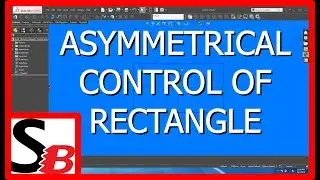 Solidworks - Asymmetrical Control of Rectangle