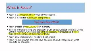 What is React?