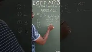 Free Ecet Logics || Techniques||Partial Fractions Short Cut#1