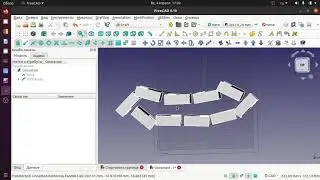FreeCAD 0.19. Верстак Draft. Гусеничная лента. Подпишитесь на мой Дзен - ссылка в описании