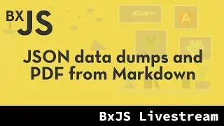 BxJS Website - JSON data dumps and PDFs from markdown