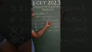 Free Ecet Logics || Techniques||Differential Equations|| Short Cut#5