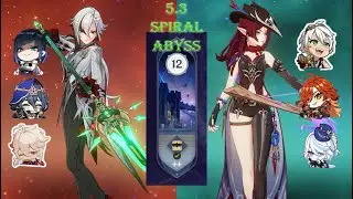 New SPIRAL ABYSS 5.3 /Arlecchino/chaska Team [F2P]