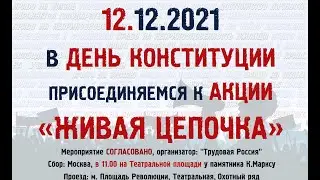 12.12.2021 АКЦИЯ «ЖИВАЯ ЦЕПОЧКА» В МОСКВЕ!