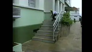 Skate em 1999 pulando escada em Carazinho RS Régis Piolho