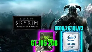 The Elder Scrolls V Skyrim Teste com a GT 705 2gb Revenger / Xeon 2630L v3