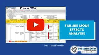 FMEA Step 1) Scope Definition
