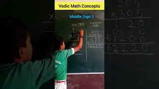 Multiplication trick for Middle Digit Zero Vedic maths Concept #maths #trending #vedicmaths