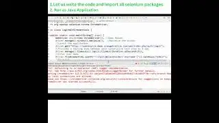 Login with Credentials ||  Selenium-Java || Automation testing ||