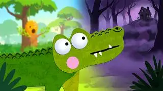Silly Crocodile Meets an Old Witch | Animated Stories For Kids