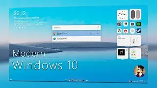 how to make windows 10 look modern || Make Windows Look Better ||  Rainmeter