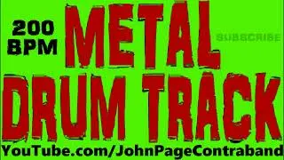 Thrash Metal Drum Track 200 bpm Free Beat Backing