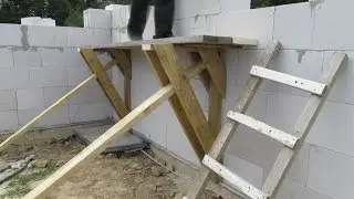 Строительные леса из досок